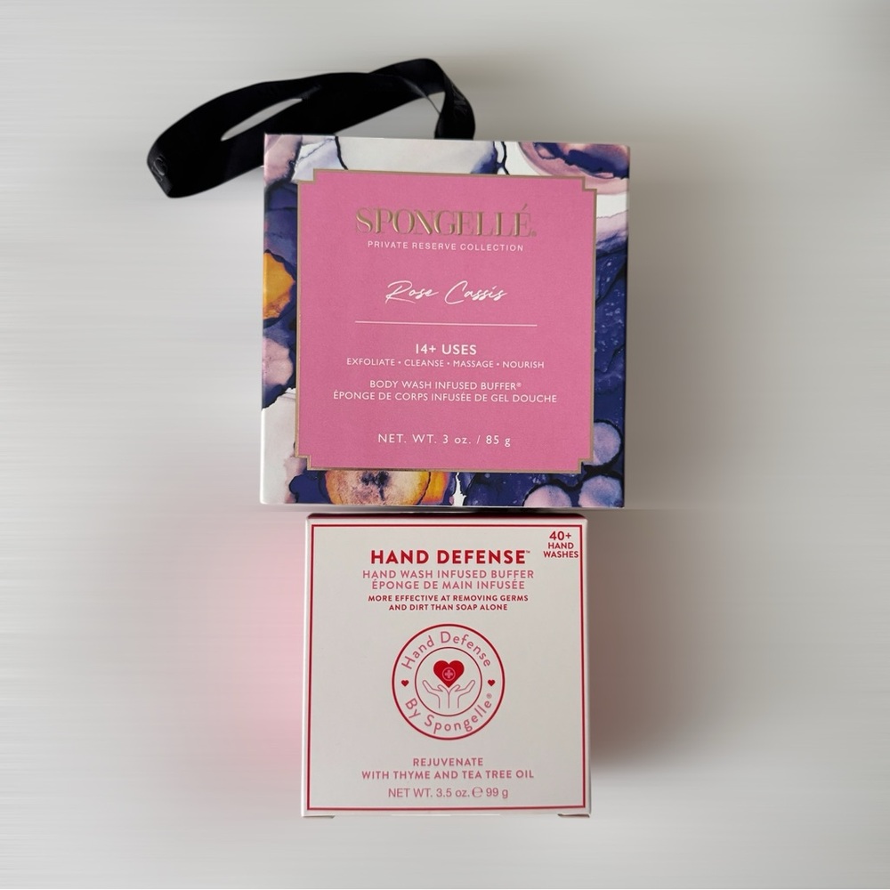 Spongelle body buffer and hand buffer